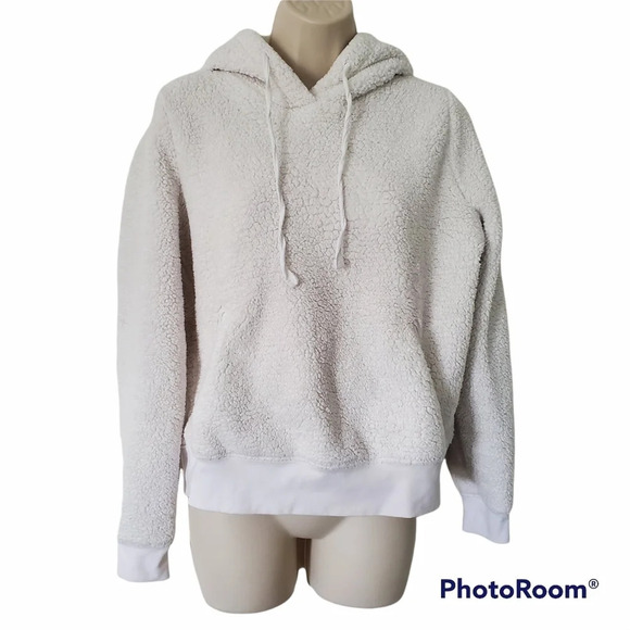 Banana Republic Tops - BANANA REPUBLIC Sherpa Hoodie White Size XS